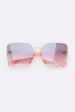 Cabana Rimless Square Sunglasses