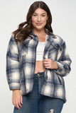 Kenzi Sherpa-lined Plaid Jacket