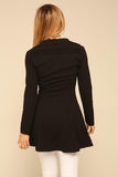 London Flared Blazer Dress - Black