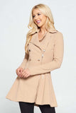 London Flared Blazer Dress - Taupe