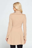 London Flared Blazer Dress - Taupe