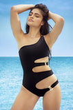 Sirena Asymmetric Cut-out Swimsuit